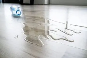 signs of water damage under floor