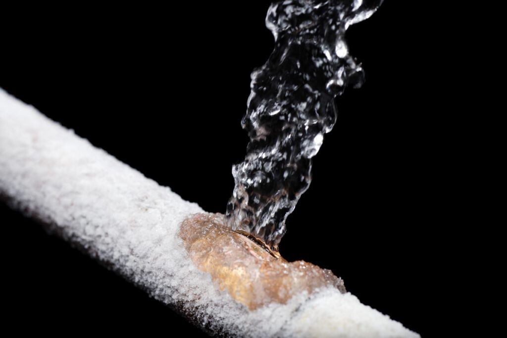 Frozen Pipe leak