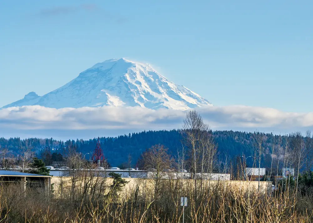 A view of Mount rainier from Auburn, Washington.